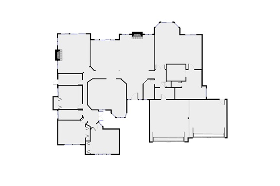Laser shot floor plan